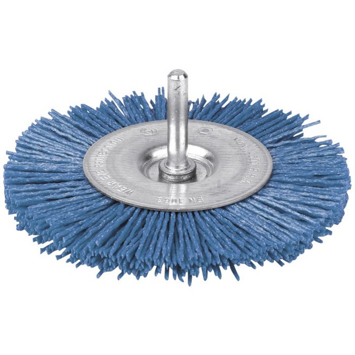 Brosse circulaire - SCID - Fils nylon bleu - Diamètre 100 mm