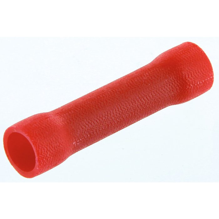Manchon - Cylindrique - Dhome - Section de 0,5 à 1,5 mm² - Rouge - Sachet de 10