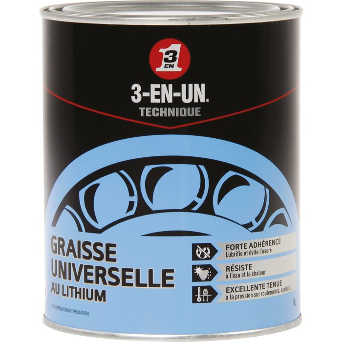 Graisse universel au lithium 3 en 1 - Boîte 1 kg-1