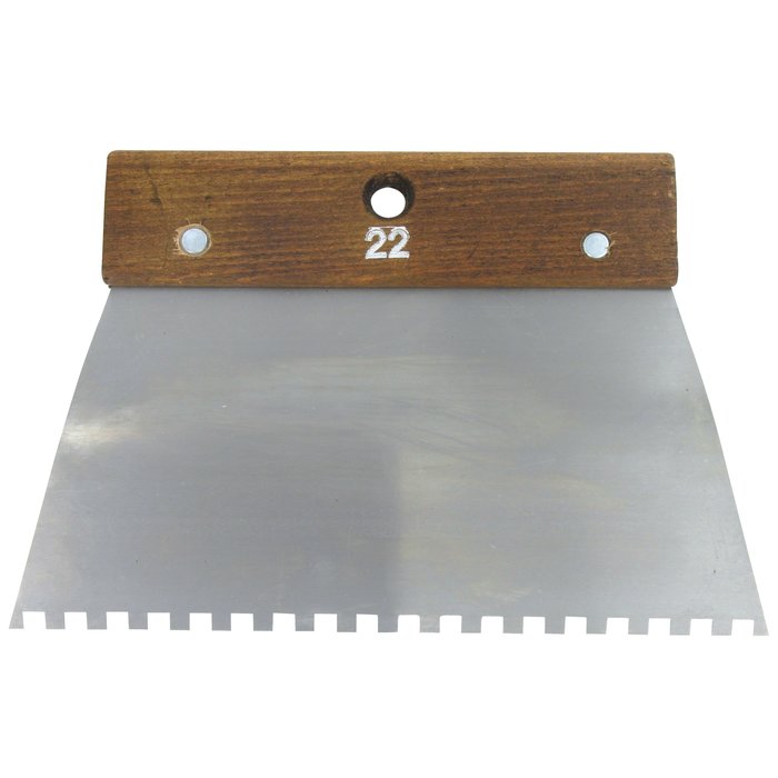 Peigne cambré - Outibat - Acier - Denture carrée 6 x 6 mm - Longueur 220 mm