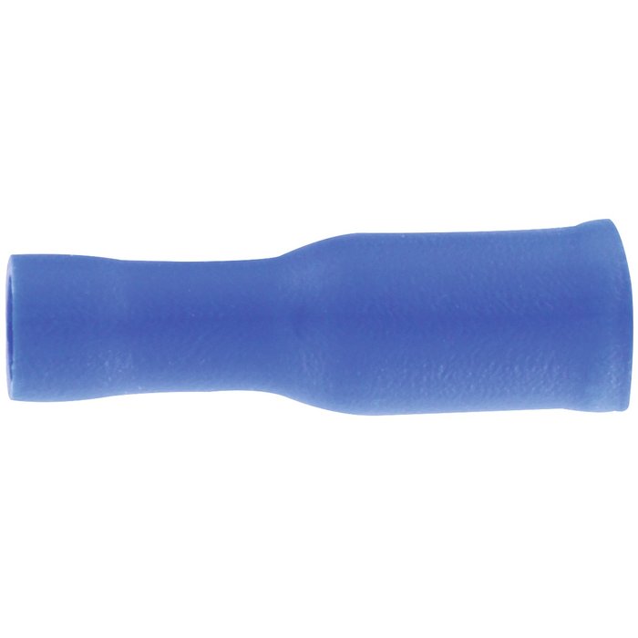 Cosse entièrement isolée - Cylindrique - Dhome - Femelle - Section de  1,5 à 2,5 mm² - Ø 4 mm - Bleu - Sachet de 10-3
