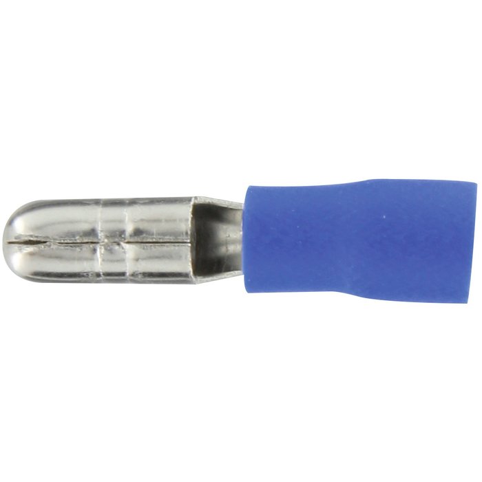 Cosse pré-isolée - Cylindrique - Dhome - Mâle - Section de  1,5 à 2,5 mm² - Ø 4 mm - Bleu - Sachet de 10-3