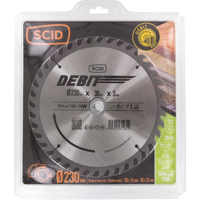 Lame scie circulaire - SCID - Diamètre 230 mm-3