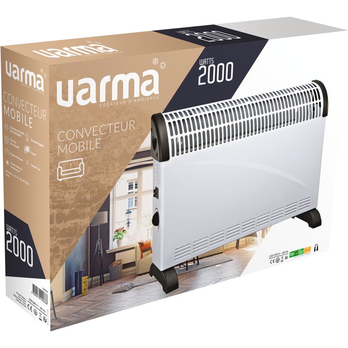 Convecteur mobile - Søtra - Varma - 2000 W - Blanc-6