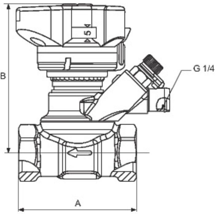 Vanne d'équilibrage MSV-BD leno - Femelle / Femelle-1
