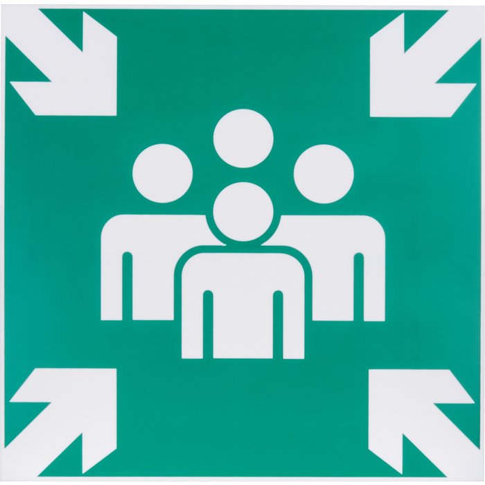 Panneau de signalisation d'évacuation et de secours-1