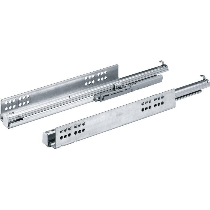Coulisse Quadro V6 Push To Open sortie totale (la paire) - Hettich - 350 mm-1