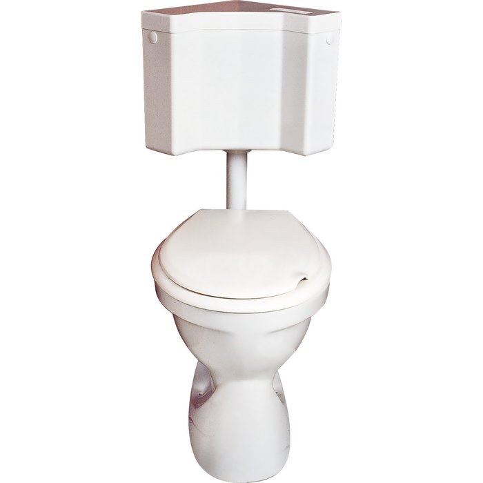 Réservoir WC d'angle - Série 400 - Regiplast - Simple débit - Semi-bas - Interrompable-2
