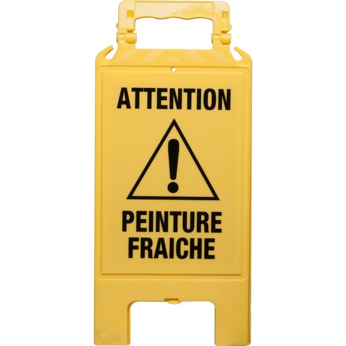 Chevalet pliable de signalisation - Peinture fraîche-1