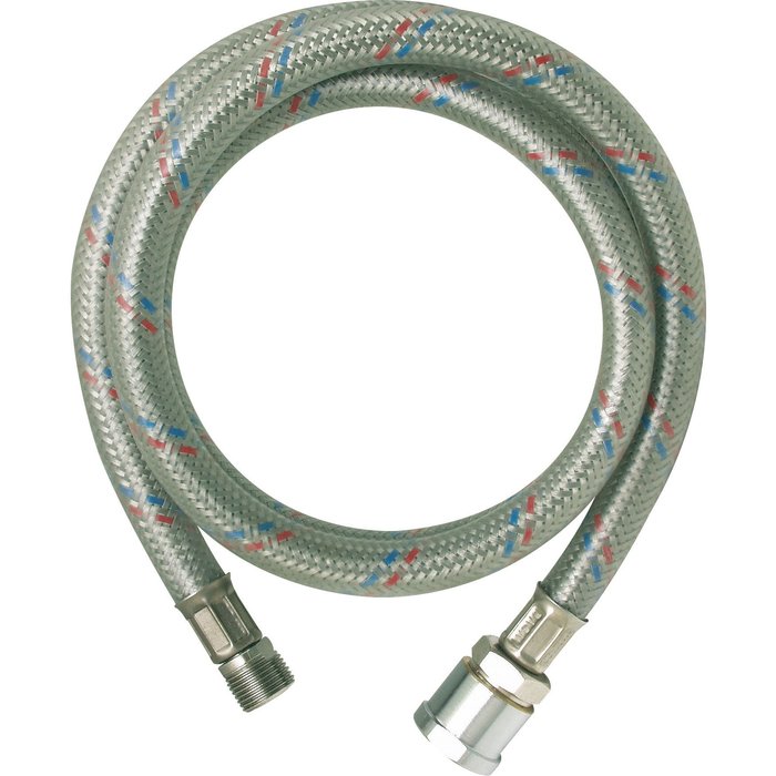 Flexible inox gainé PVC - Femelle / Mâle - Filetage 1/2"-1