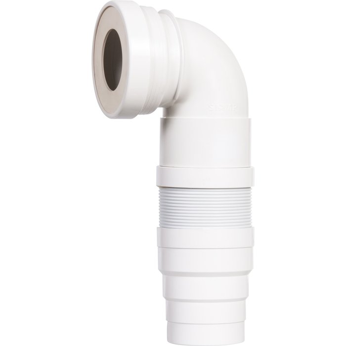 Pipe WC - SIAMP - Articulée et extensible - Coudée - Ø 90 à 110mm-1