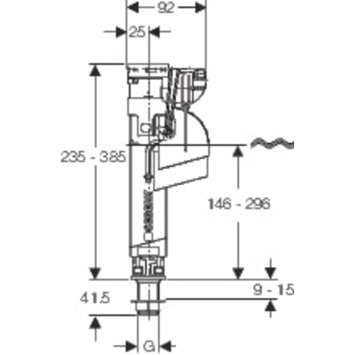 Robinet flotteur hydraulique compact - Impuls 360 - Geberit-1