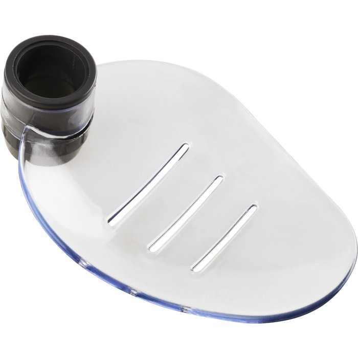 Porte-savon pour barre de douche - Diamètre 25 mm - Transparent