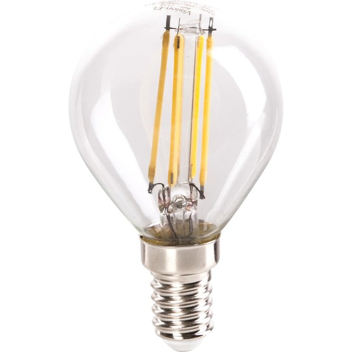 Ampoule à LED - À filament - Forme sphérique - Culot E14 - Puissance 4 W - 2700 K-1