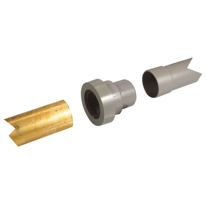 Adaptateur PVC gris droit pour cuivre - Nicoll - Mâle / femelle-1