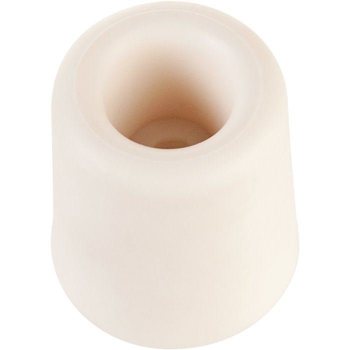 Butoir rond caoutchouc blanc creux - Ø 31 x 35 mm - Civic industrie