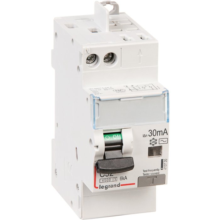 Disjoncteur différentiel DX³ 4500 - 6 kA - Courbe C - Protection de groupe - Sensibilité 30 mA-1