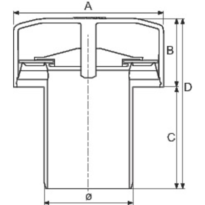 Clapet équilibreur de pression PVC blanc - Ø 100/110 mm - Durgo-1