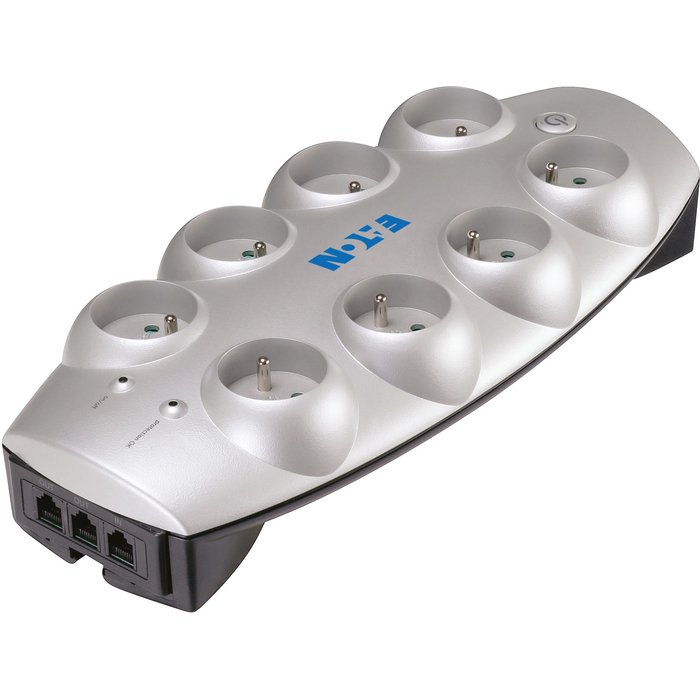 Bloc 8 prises protection surtensions - parafoudre - Eaton-1