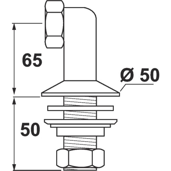 Colonnette M 1/2" - F 3/4" - Lot de 2-1