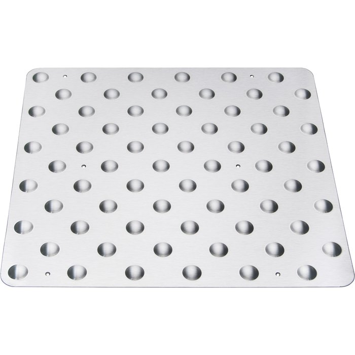 Dalle podotactile - Duval - A visser - Inox - 458 x 420 mm-1