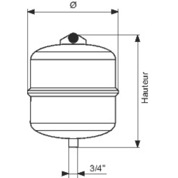 Vase d'expansion à membrane - 35 L - Gitral-1