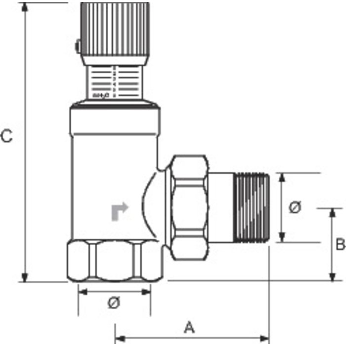 Soupape de pression différentielle de décharge - 3/4" - Thermador-1