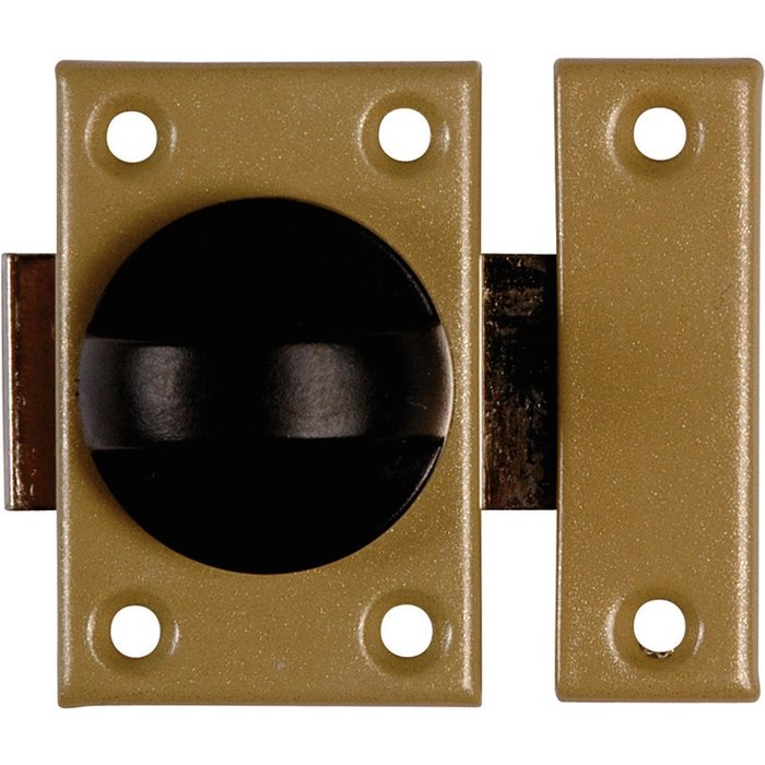 Verrou acier targette plate bronze - 35 mm - Vachette