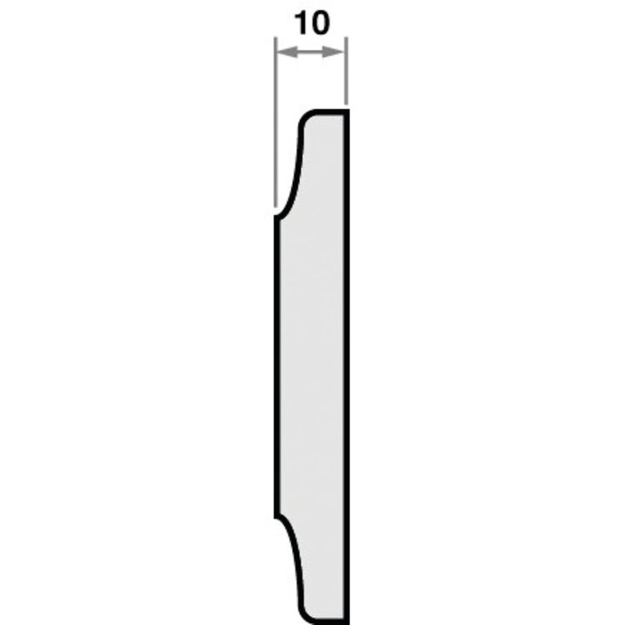 Rosace rectangulaire noire - Clé I - Horus - Fapim-2