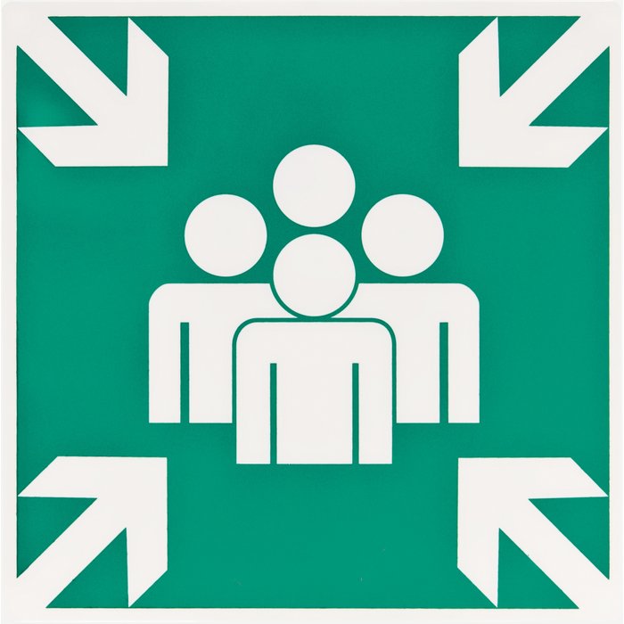 Panneau de signalisation d'évacuation et de secours-1