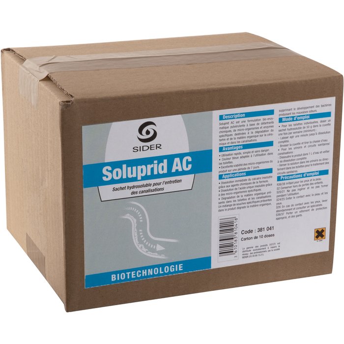 Détartrant Soluprid AC - Spécial sanitaire - Produit biologique