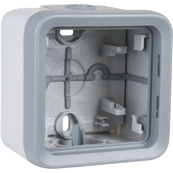 Boîtier gris composable - 1 poste - Plexo - Legrand-1