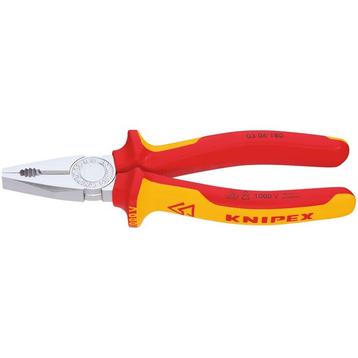 Pince universelle Knipex - Isolé 1000 V - Longueur 180 mm-1