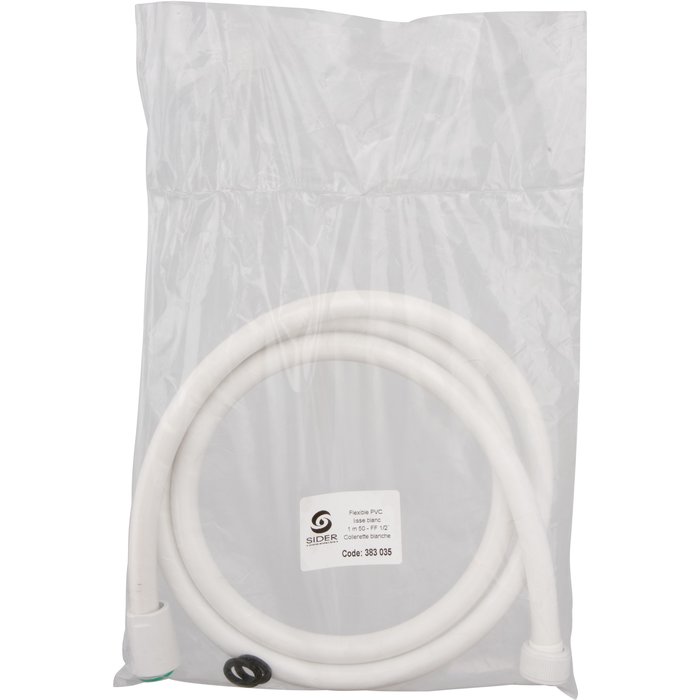Flexible lisse Blanc - SIDER - Embout blanc - 1,5 m-3
