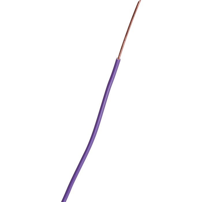 Fil rigide domestique H07 V-U violet - 1,5 mm² - Couronne de 100 m - Sermes-1