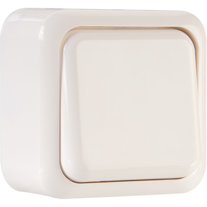 Interrupteur blanc simple va et vient - Sally - Dhome-1