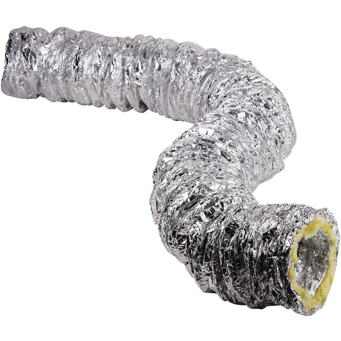 Gaine de ventilation souple isolée - Aluminium