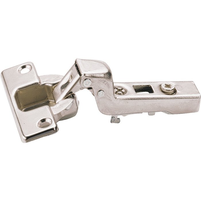 Boîtier à visser angle d'ouverture 110° pour porte sans poignée - Hettich - Coudure 16 mm-1