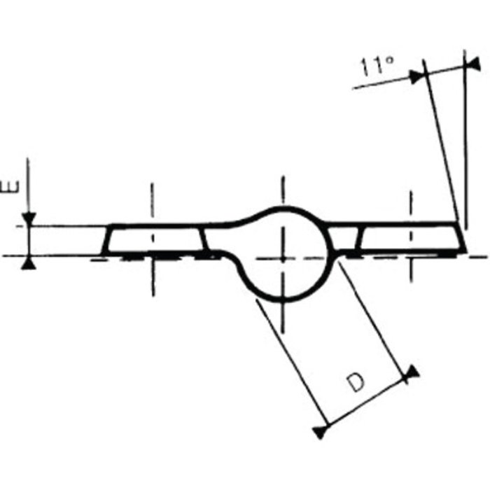Paumelle standard droite noire - 160 mm x 70 mm - Clemenson-2