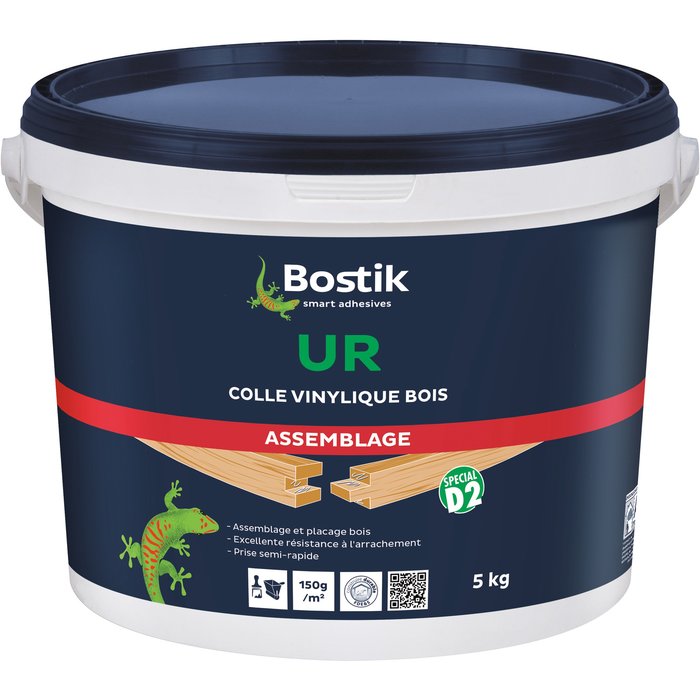 Colle vinylique prise ultra rapide 5 kg - UR - Bostik-1