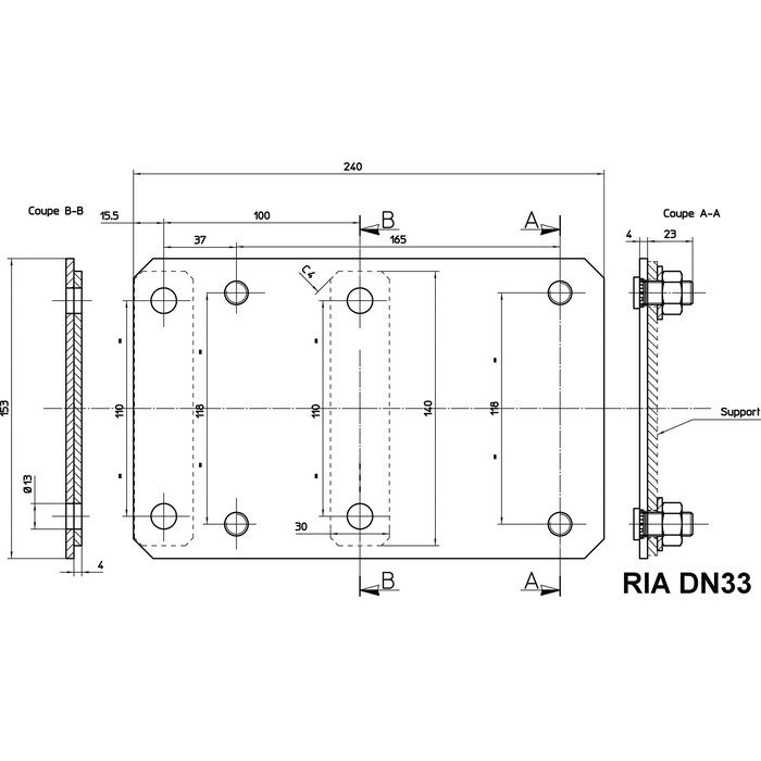 Platine interface pour RIA - R.pons - DN33-1