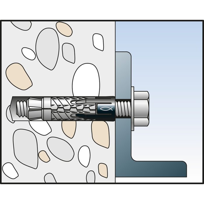 Cheville à expansion - Ø 15 mm - GM V - Boîte de 50 pièces - Fischer-3