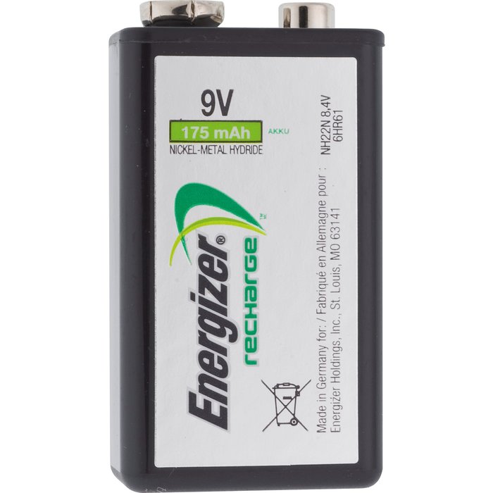 Accumulateur rechargeable Energizer - HR22 - Intensité 175 mA - Vendu par 1-1
