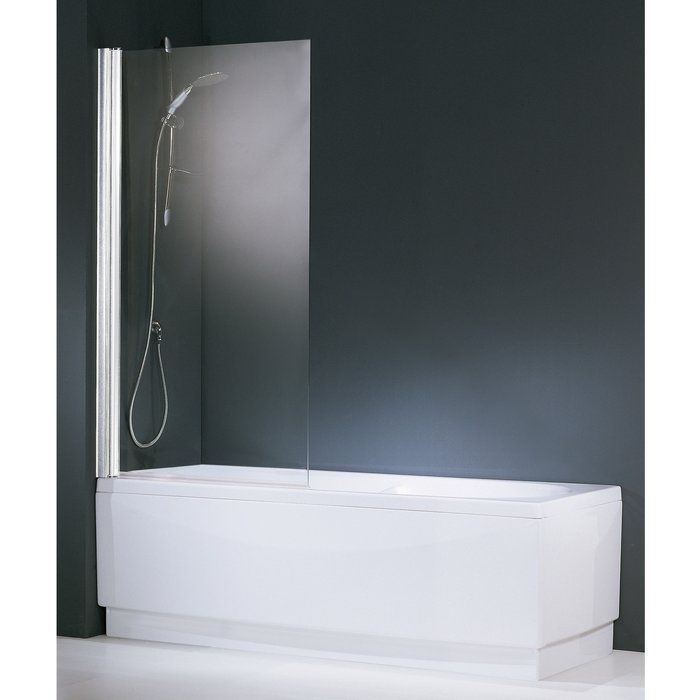 Pare-baignoire verre transparent - 1 ventail - 150 x 80 cm - Aurora - Novellini-1