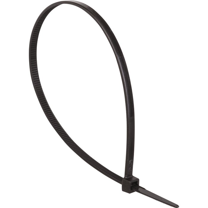 Collier de fixation - Largeur 7,7 mm - Noir - Vendu par 100