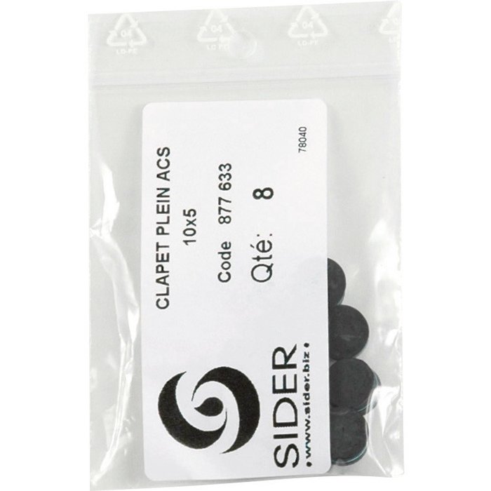 Joint clapet plein - Ø 17 mm x 5 mm - Sachet de 5 pièces-3