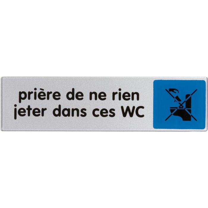Plaque signalétique obligation / information - Bleu-1