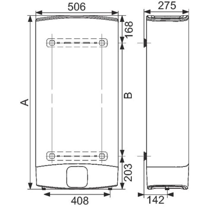 Chauffe-eau Velis Evo Ariston - 80 L - Blanc-1