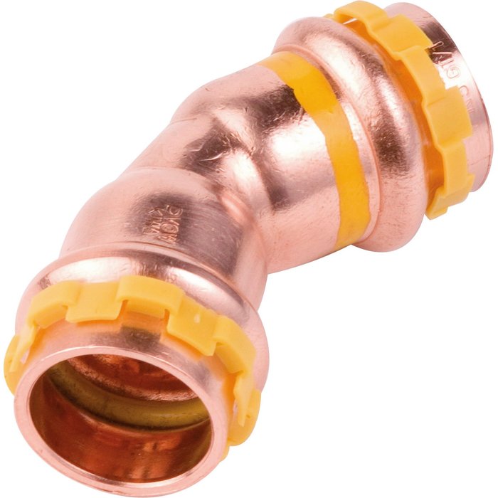 Coude cuivre 45° gaz ff Ø 22 mm - Aalberts Integrated Piping Systems