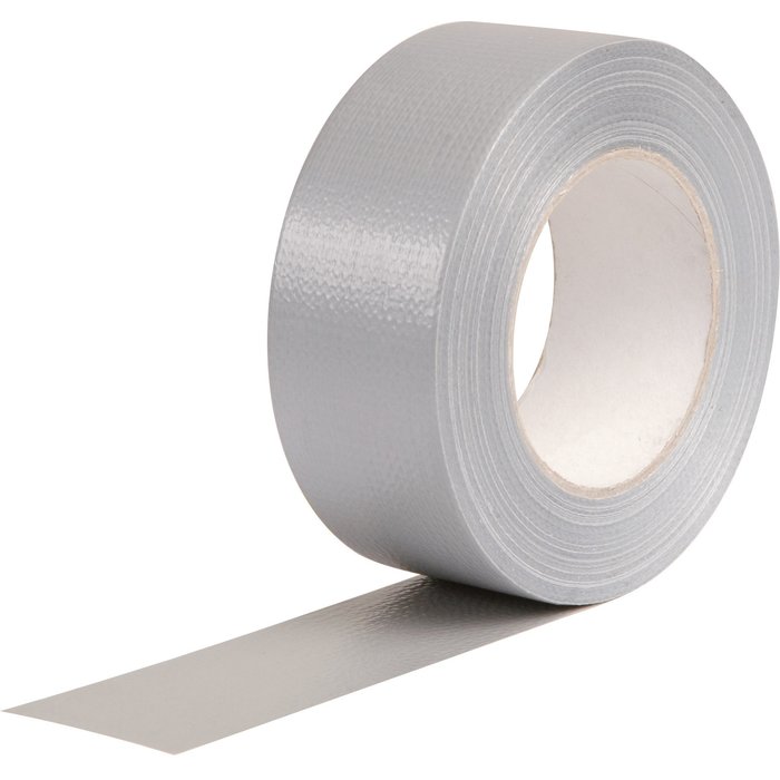 Toile adhésive renforcée - Gris aluminium - Longueur 50 m - Largeur 48 mm